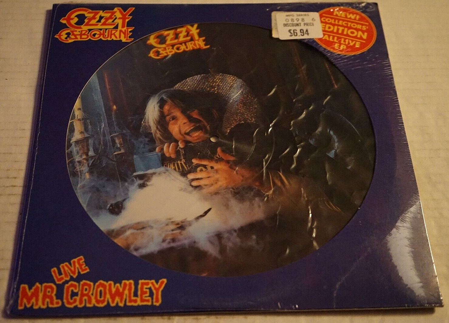 Ozzy Osbourne Mr Crowley Live EP Picture Lp Record Jet 1982 New