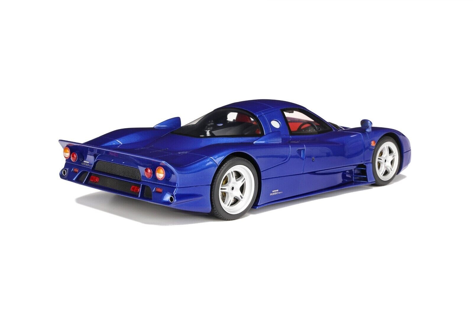 1/18 Nissan R390 GT1 Road Car 1997 Blue Resin Model Car by GT