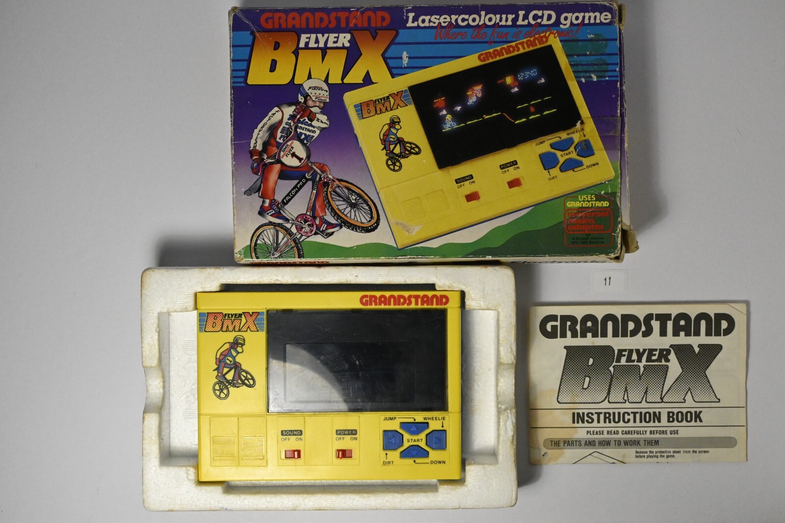 Vintage Boxed Grandstand Flyer BMX Game 1983 electronic handheld