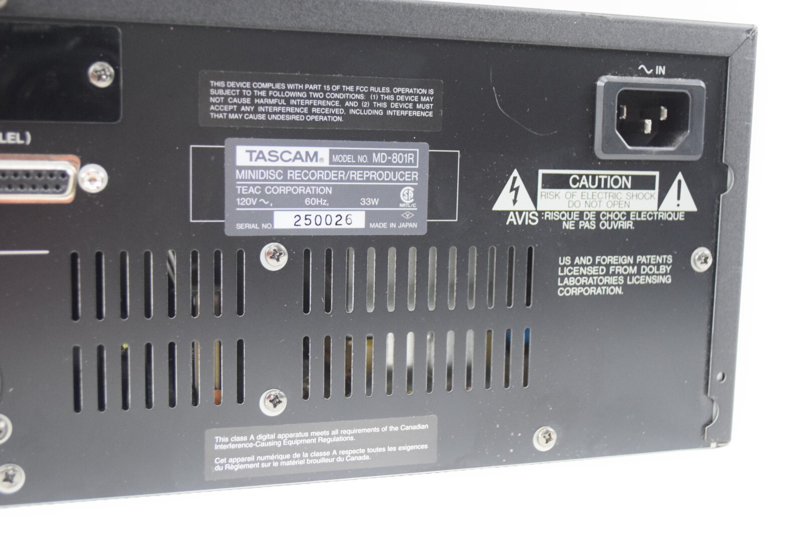 Tascam MD-801R Professional Mini Disk Recorder Player | eBay