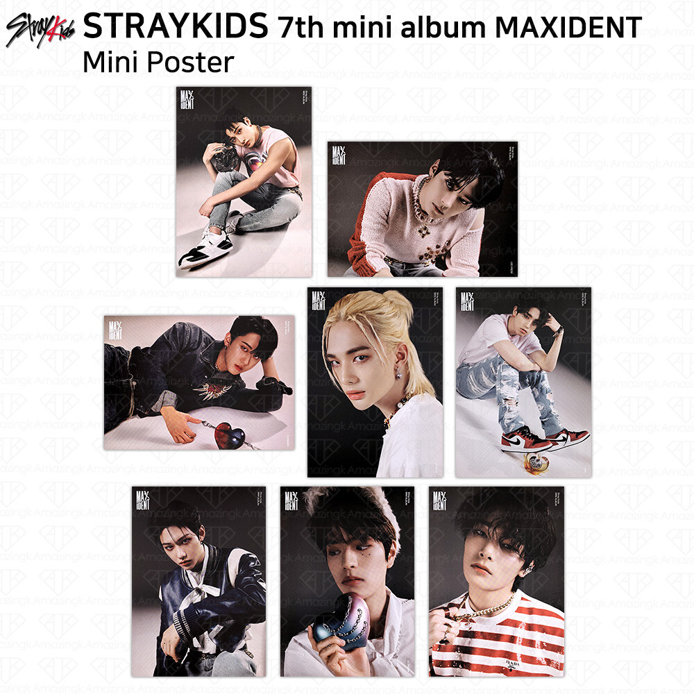 Stray Kids 7th Mini Album Maxident Official Mini Poster KPOP K-POP