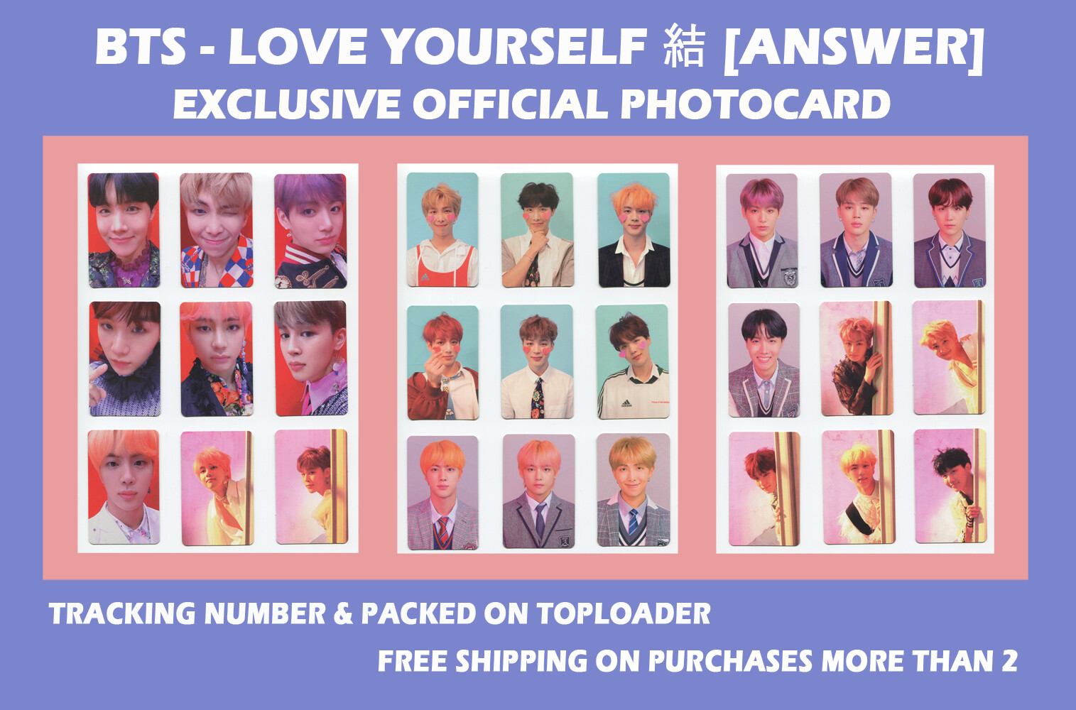 BTS - LOVE YOURSELF 結 [ANSWER] EXCLUSIVE OFFICIAL PHOTOCARD | eBay