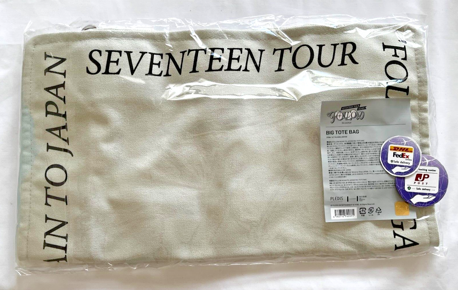 SEVENTEEN FOLLOW AGAIN TO JAPAN BIG tote bag | eBay