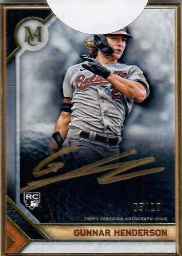 Gunnar Henderson Auto /15 2024 Topps Museum Collection #AA-GH