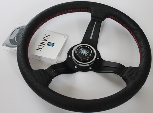 NARDI Personal BLITZ Leather Steering Wheel 33mm Diameter Used zz4