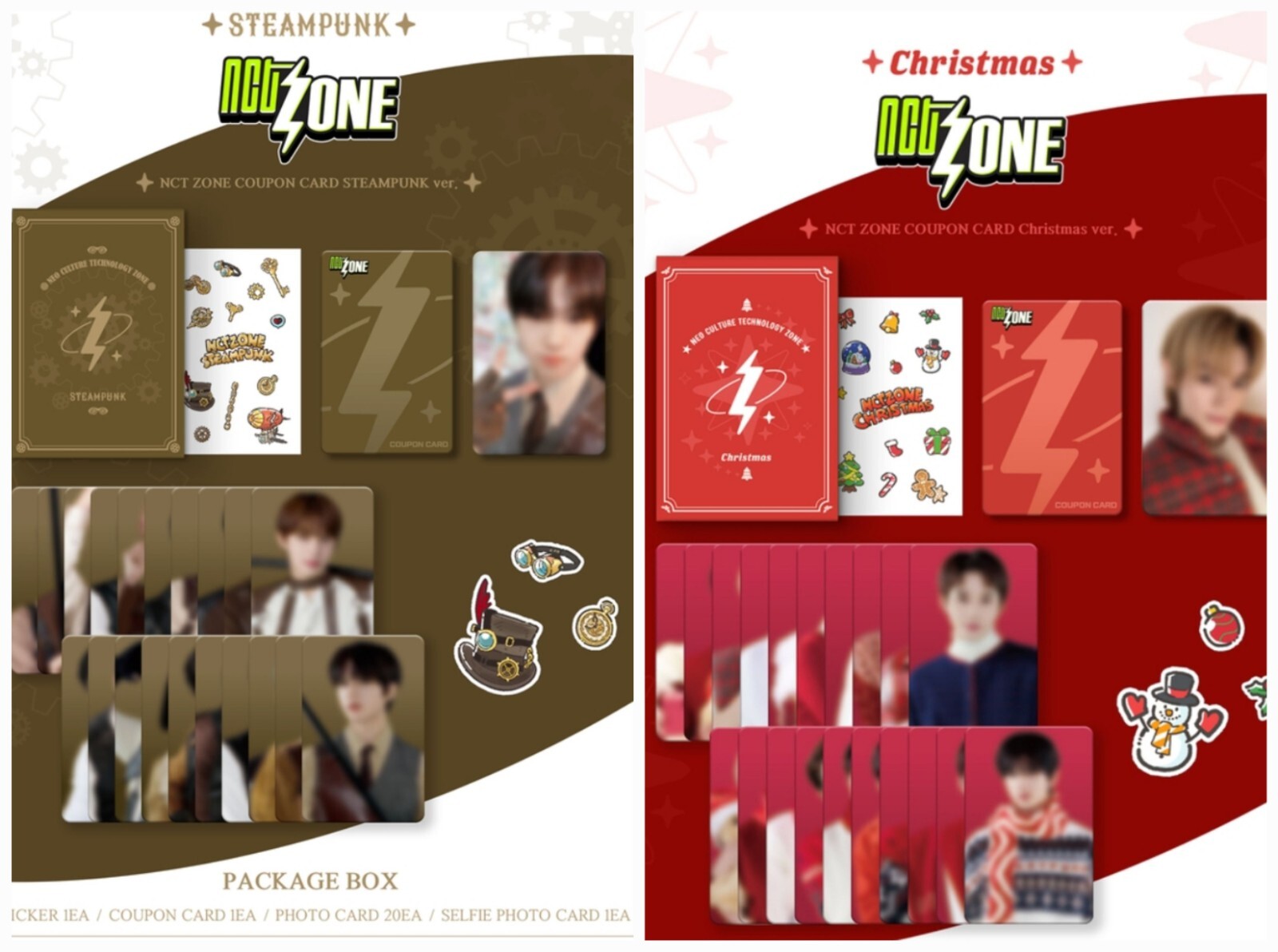 NCT ZONE COUPON CARD CHRISTMAS ver STEAMPUNK ver. popup AGENT NCT