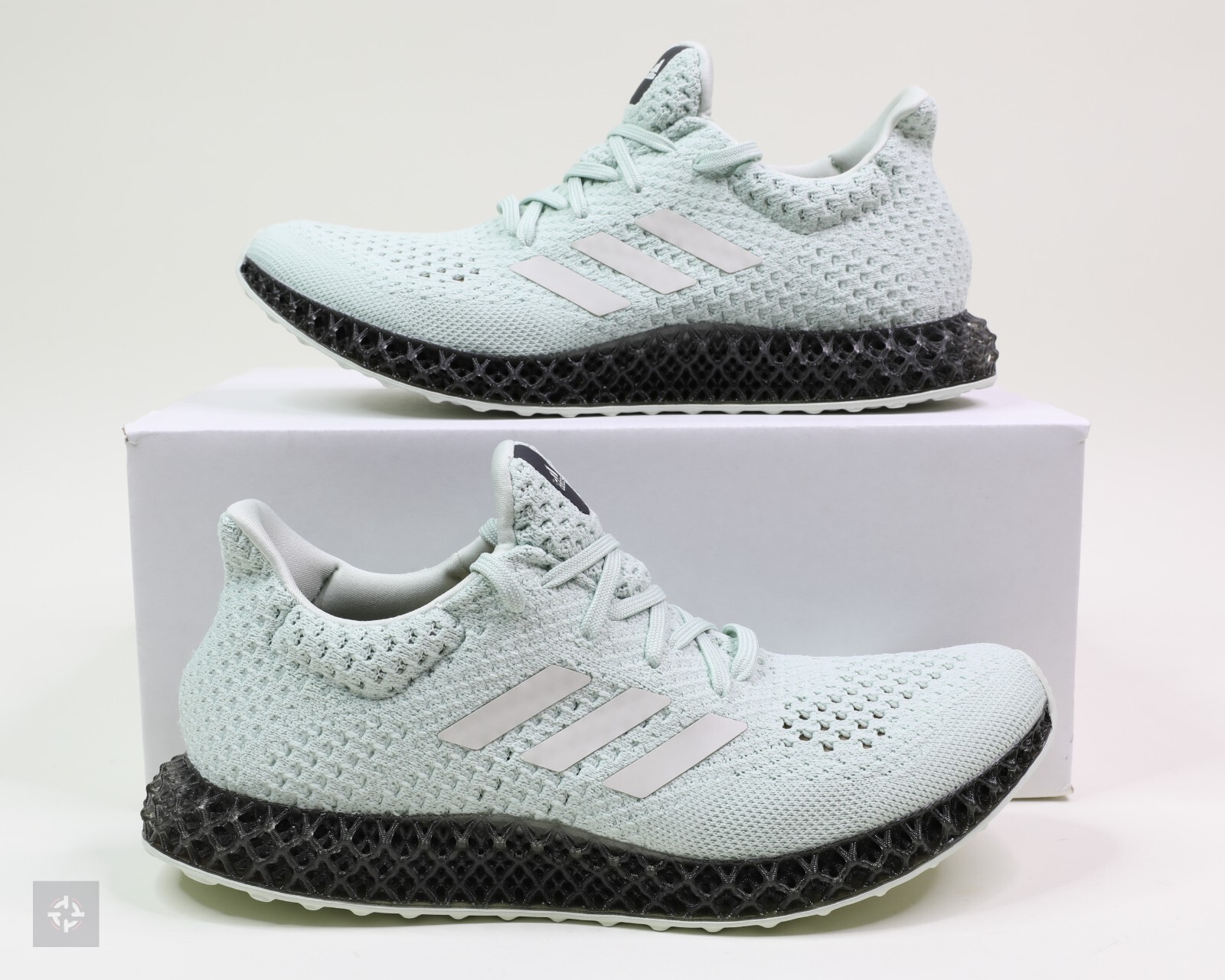 Adidas Futurecraft 4D Linen Green Black Athletic Shoes Men's Size