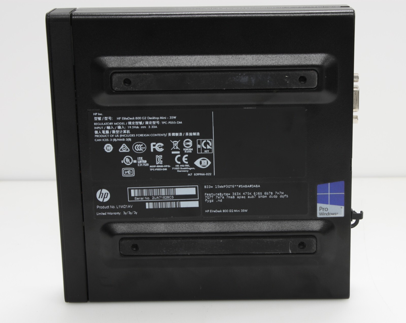 HP EliteDesk 800 G2 DM Desktop Mini Tiny Form Factor Barebone PC