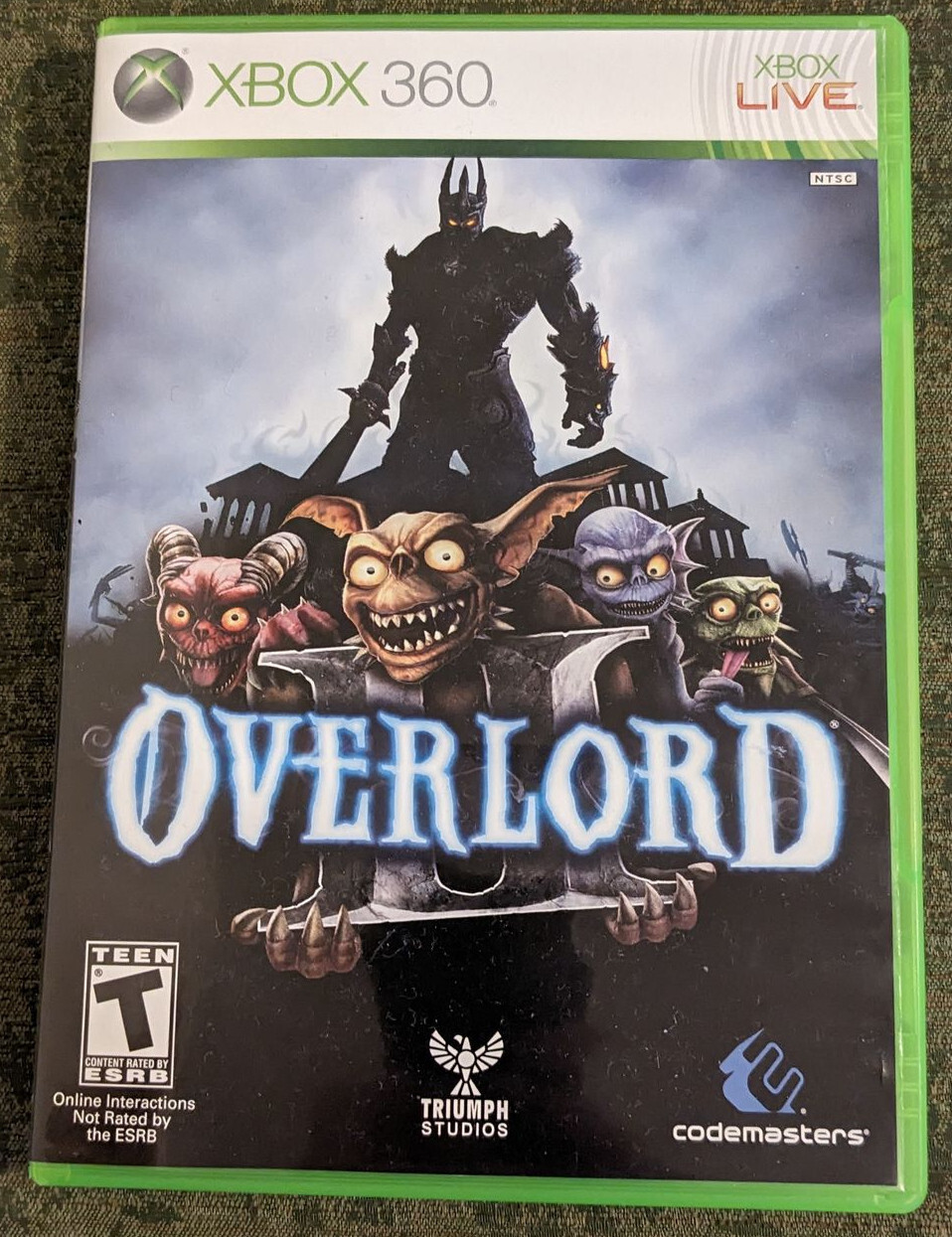 Overlord II 2 - ORIGINAL GAME CASE ONLY - Xbox 360 - NO GAME | eBay