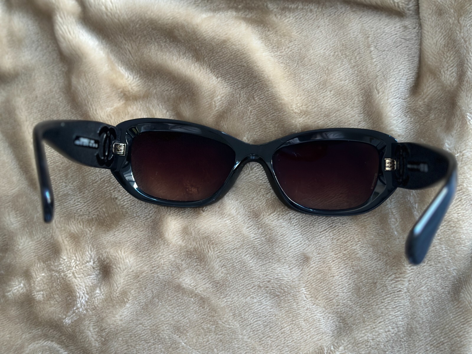 Chanel 5493-A C622/S5 Women's Black/Brown Gradient Sunglasses 55 x