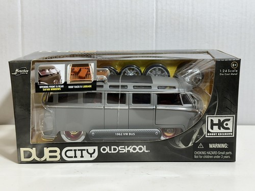 JADA HOBBY EXCLUSIVE HE 1962 VW VOLKSWAGEN BUS VAN MATTE GRAY 1:24
