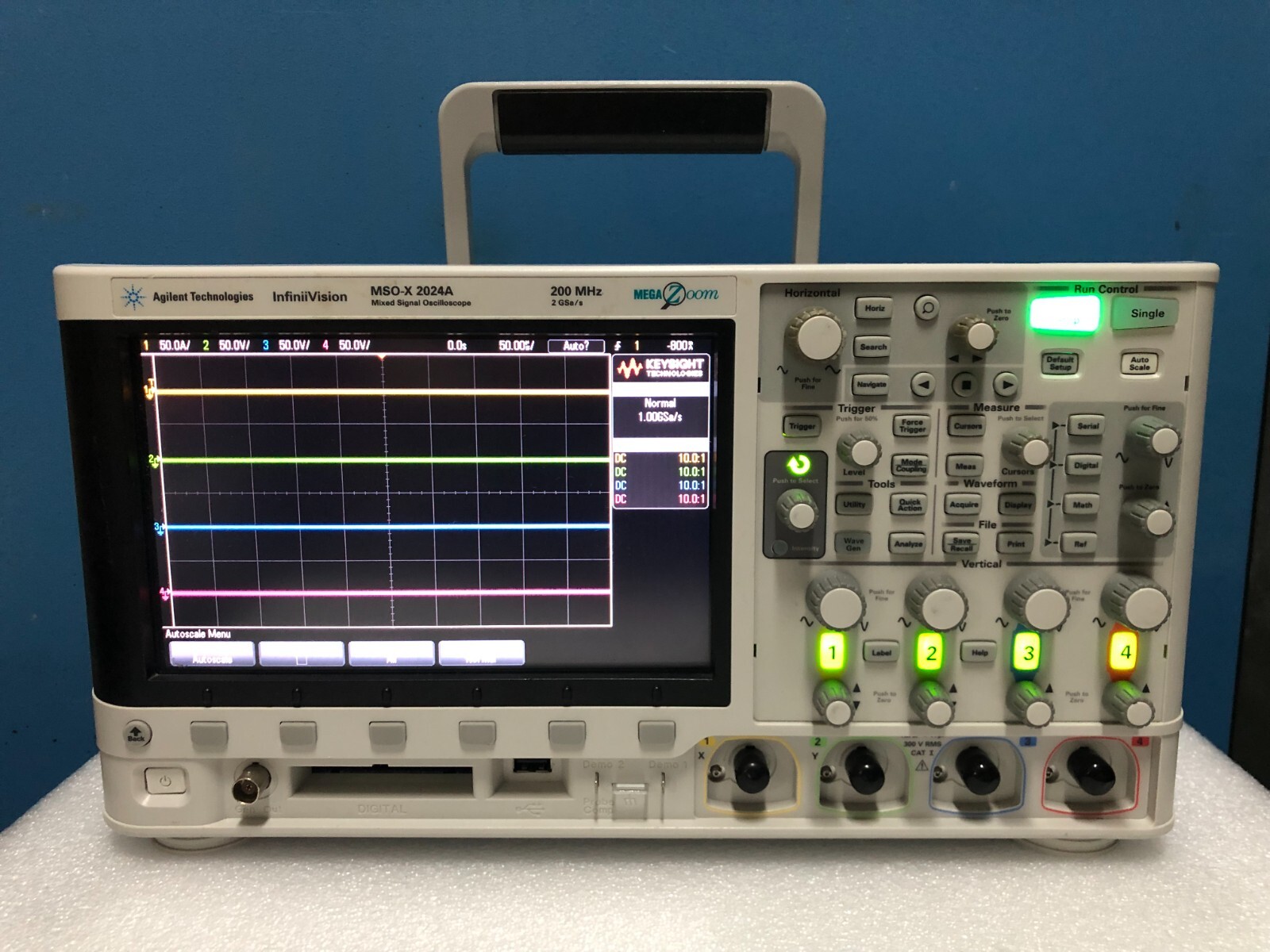 Agilent/Keysight MSOX2024A 200MHz, 2GSa/s, 4+8 Channel Mixed