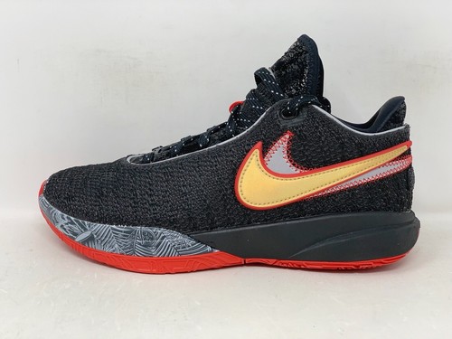 Nike Lebron XX 20 'Miami Heat' Black Sneakers, Size 6.5Y / 8W