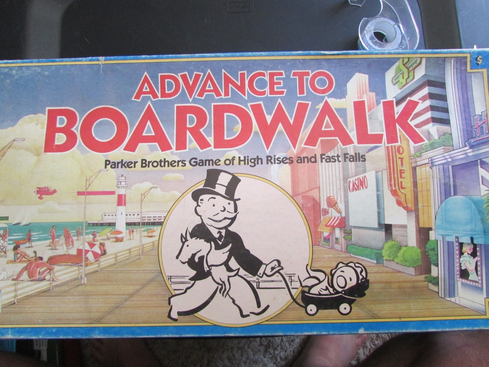Advance To Boardwalk Board Game Parker Brothers 100% Complete