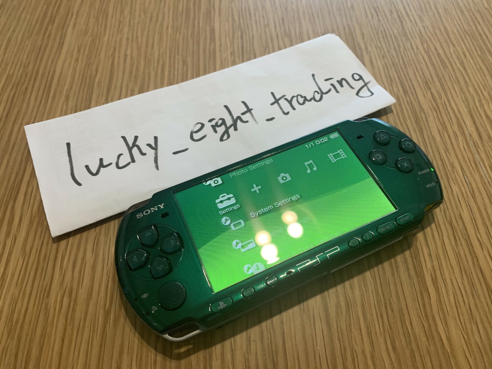 PSP 3000 Spirited Green SG Console only No Battery [H] | eBay
