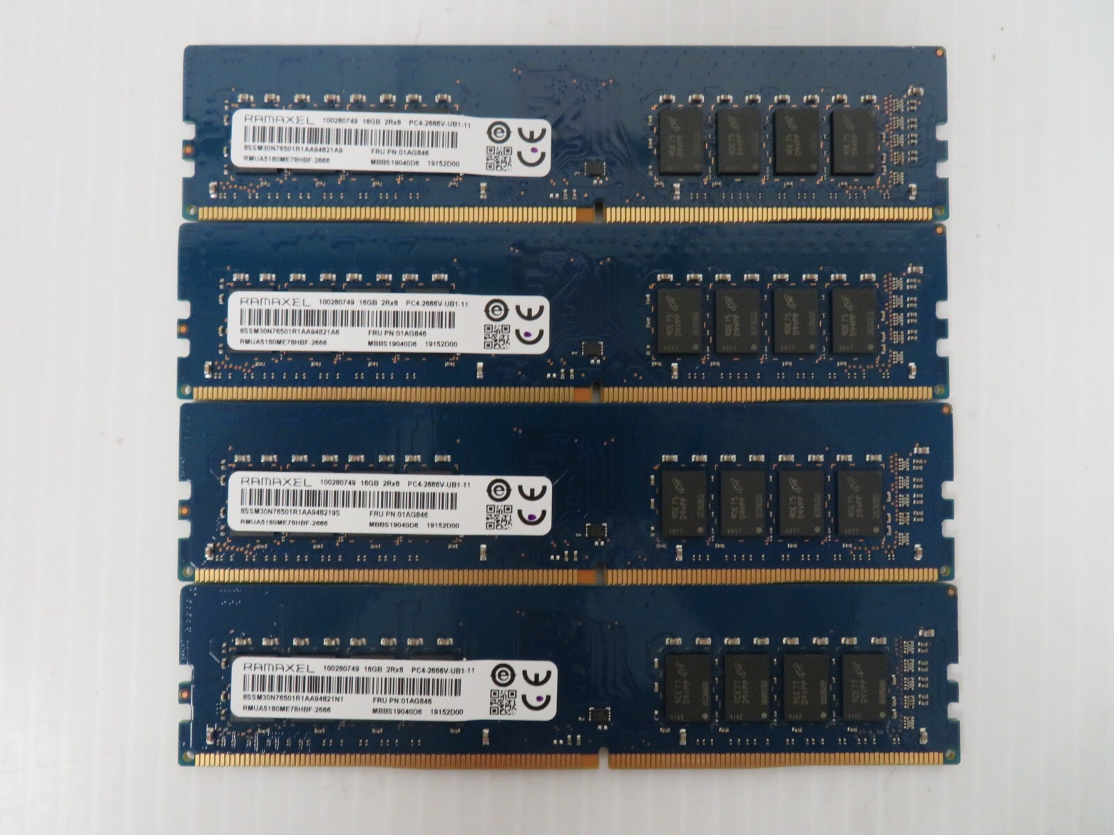Lenovo Ramaxel 64GB (4x16GB) PC4-2666V DDR4 2666MHz RAM Kit