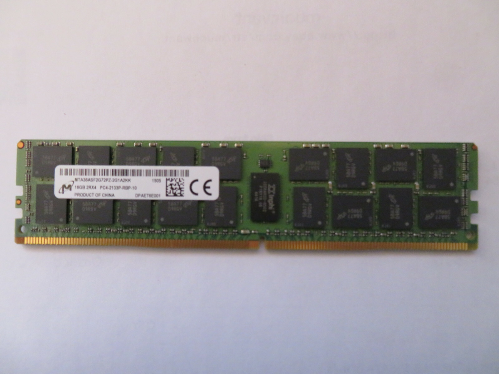 Micron 16GB 2Rx4 PC4-2133P RDIMM DDR4-17000 ECC REG Registered