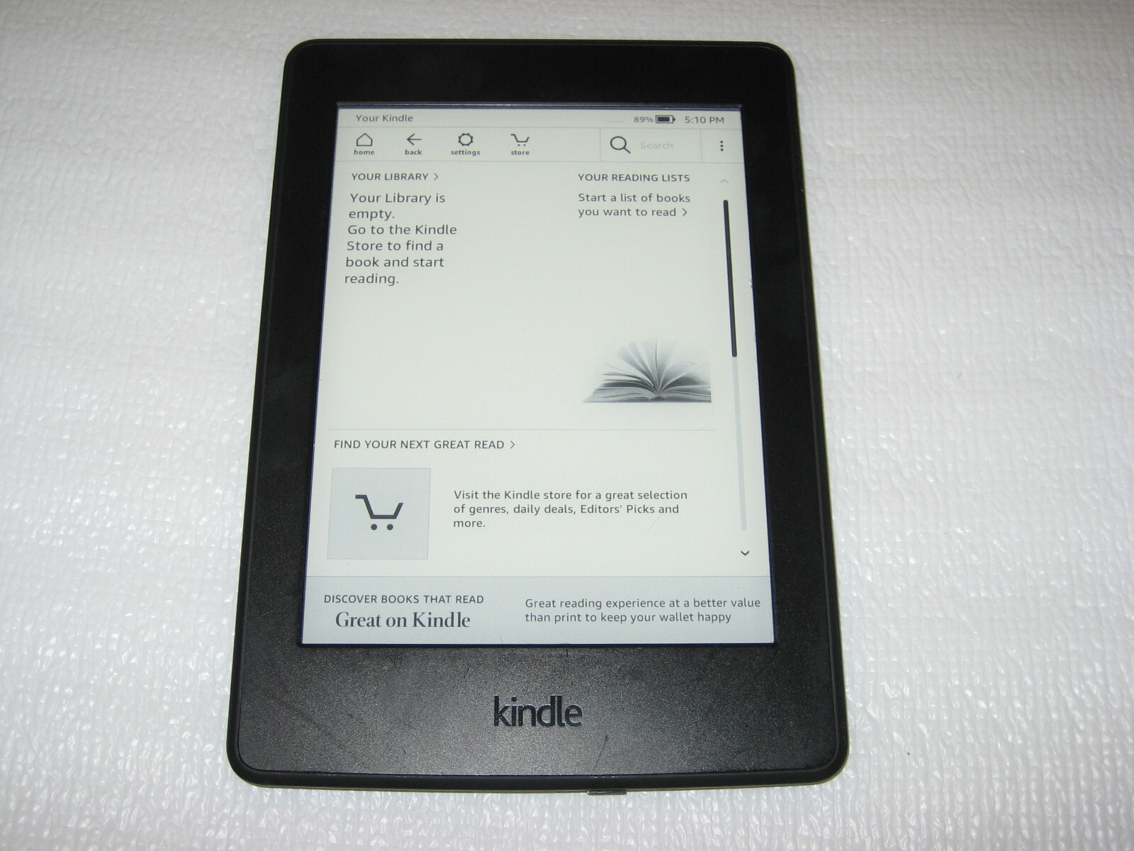 Amazon Kindle Paperwhite 7th Generation, 4GB, Wi-Fi, 300 ppi