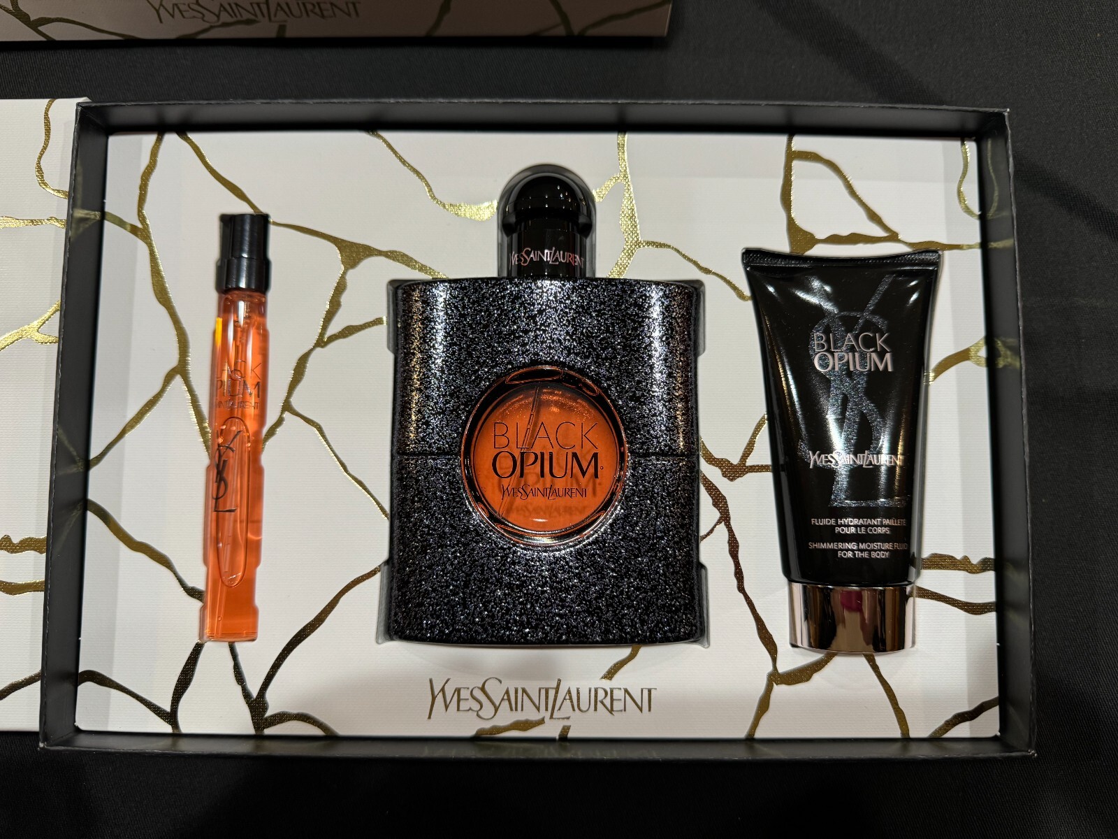 YSL Yves Saint Laurent BLACK OPIUM 3 Piece Eau de Parfum Gift Set