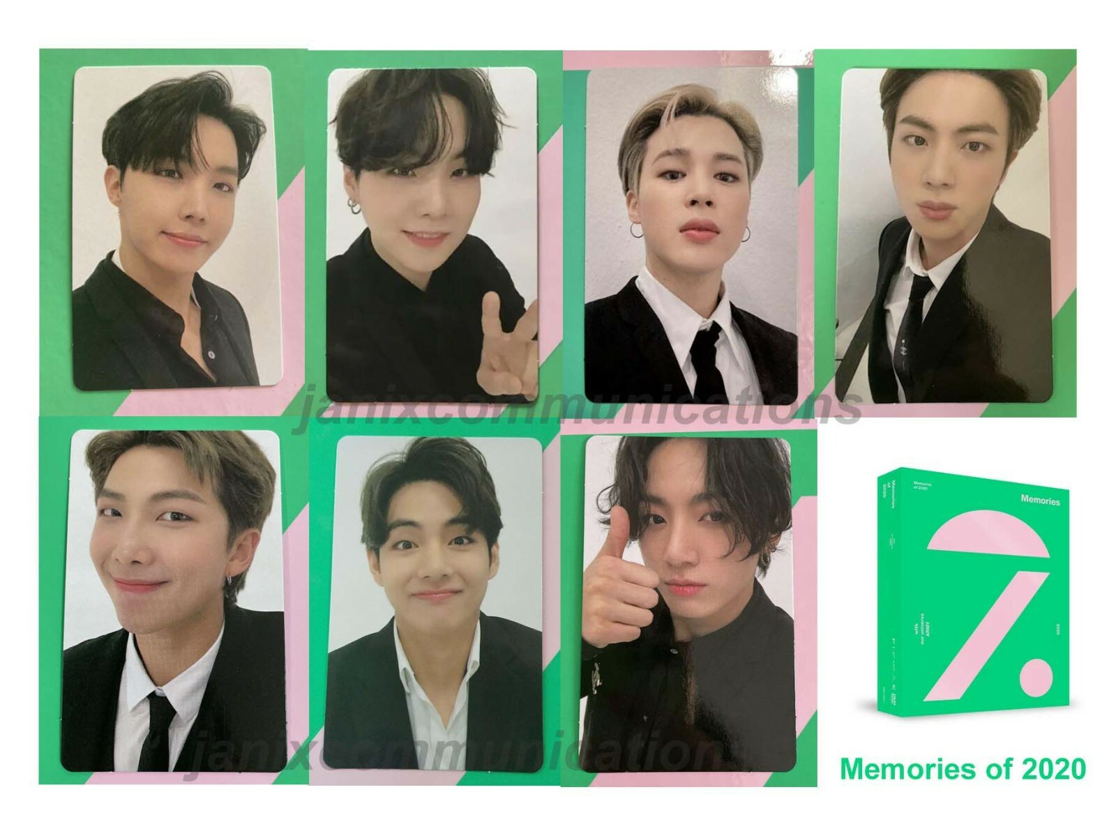 BTS MEMORIES 2020 DVD PHOTO CARD select RM JIN J-HOPE SUGA JIMIN V