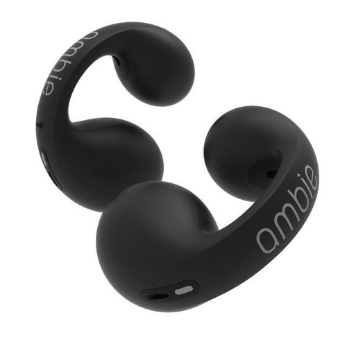 ambie Sound Earcuffs Black Wireless Earphone AM-TW01/BC Not Block