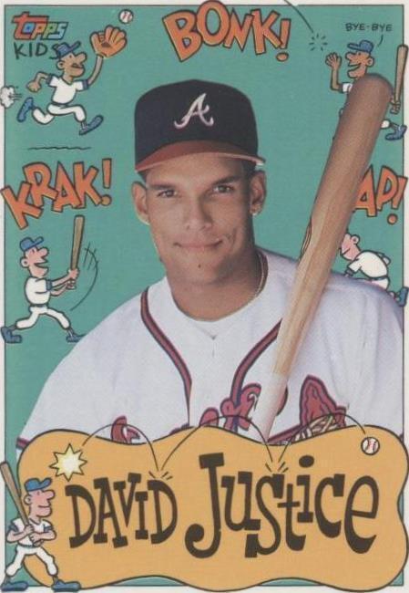 Topps David Justice Baseball Sports Trading Cards & Accessories