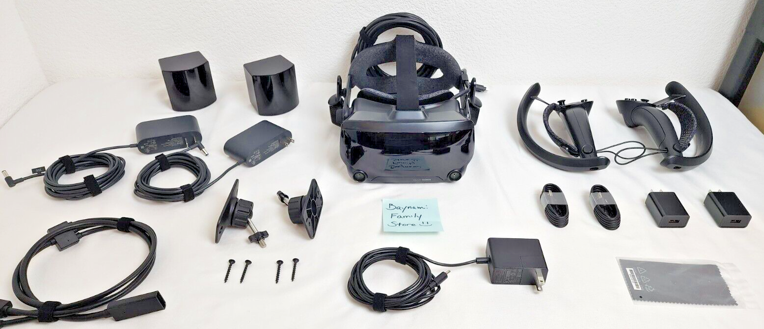 Valve Index PC & Console VR Headset Full Kit w/ 2.0 Base Stations