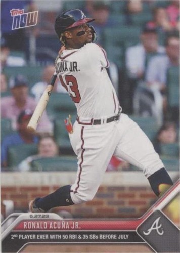 Ronald Acuna Jr 2023 MLB TOPPS NOW OS17 Braves NL MVP Presale