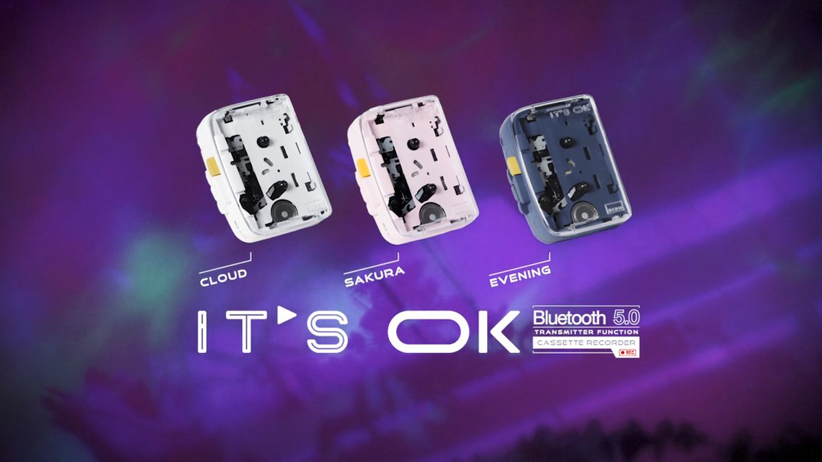 世界初のBluetooth 5.0対応カセットプレイヤー「IT'S OK」が登場、CD