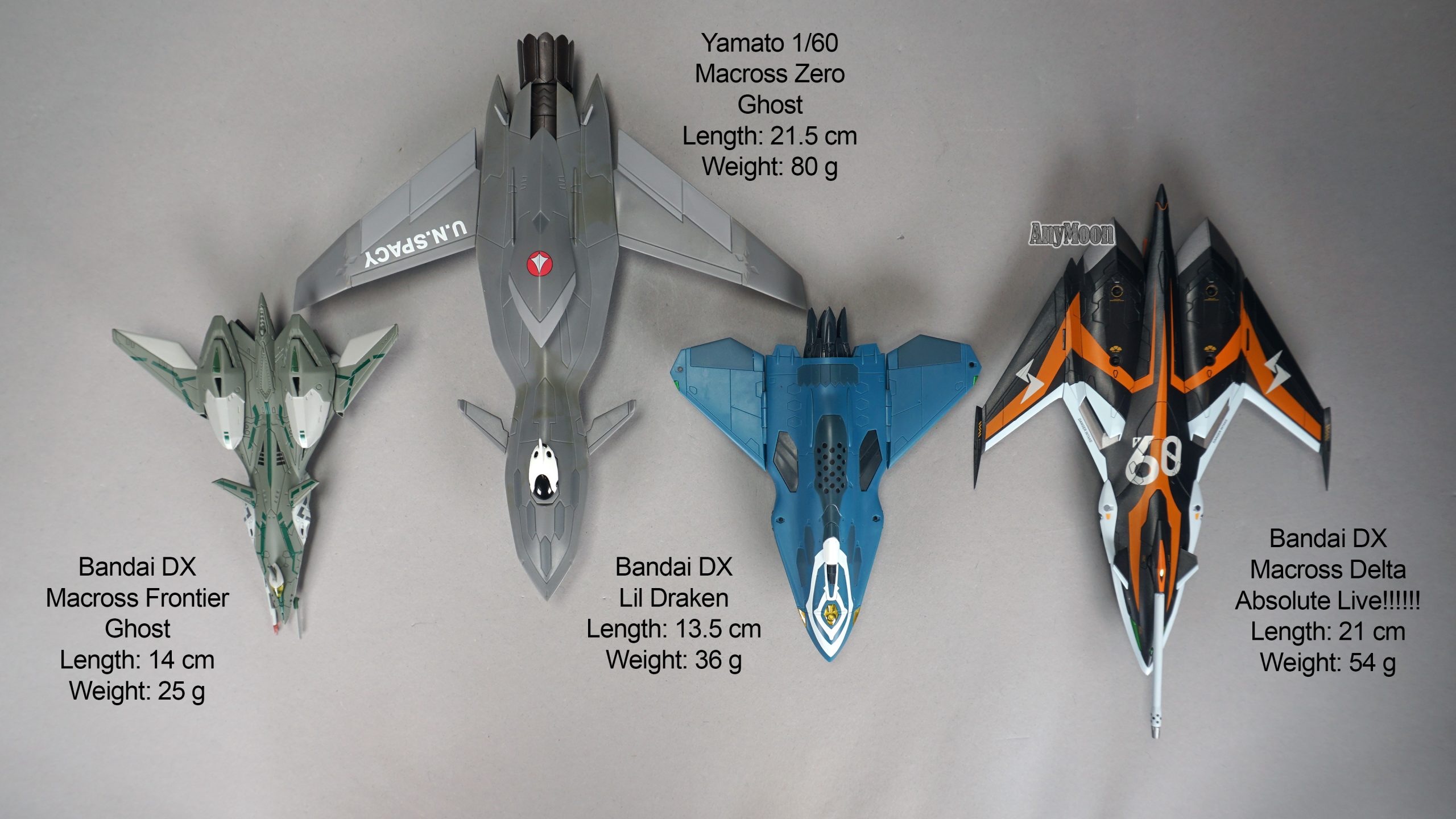 Accessories for Bandai 1/60 DX VF-31AX Toys: Super Ghost Set
