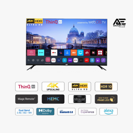 AE 43 inches Frameless 4k WebOS TV with Magic Remote – Apolo