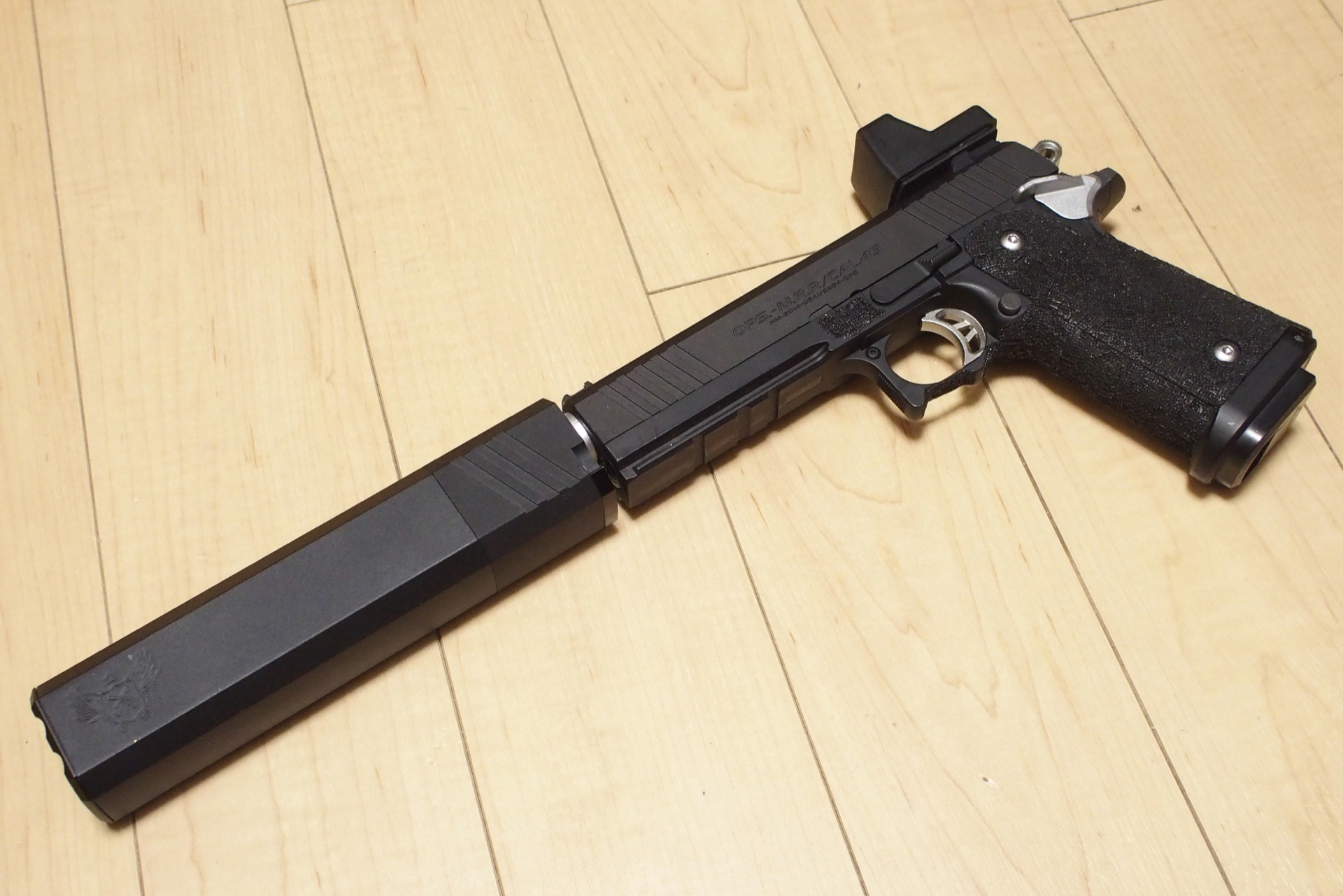 電動ハンドガン ハイキャパEにオスプレイサプレッサーを付けてみた