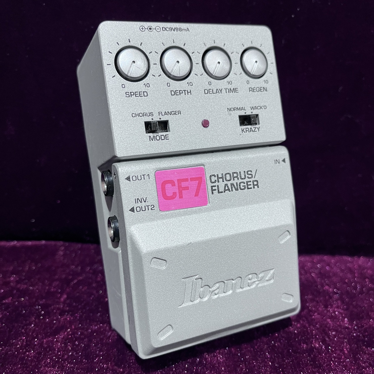 Ibanez CF7 Chorus Flangerを買取りしました｜多彩な揺れ系ペダル高価