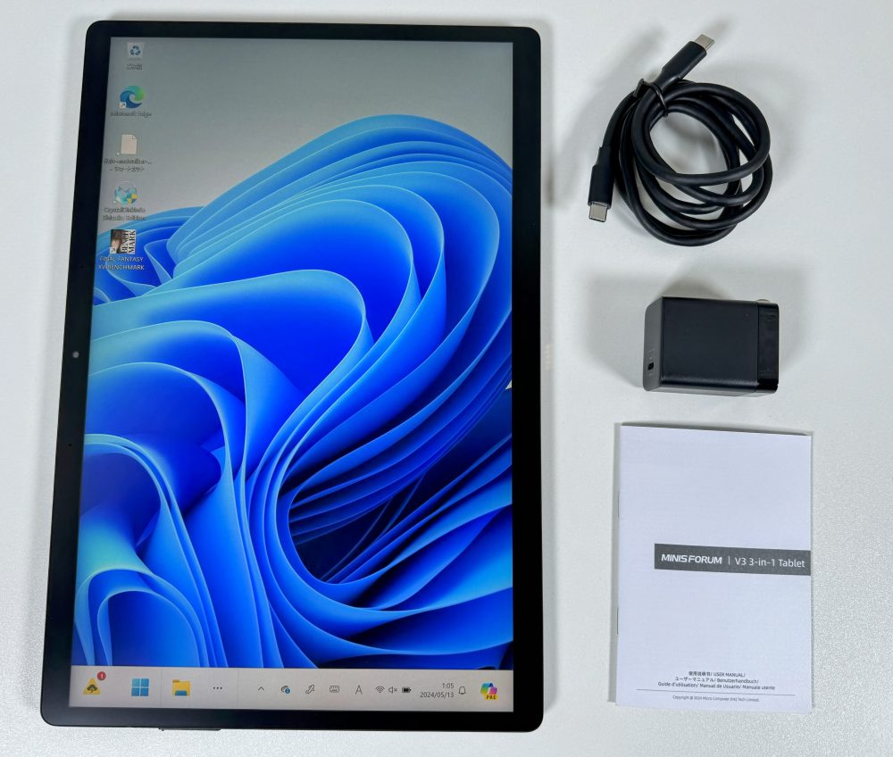 Ryzen 7 8840U搭載の爆速Windowsタブ「Minisforum V3」レビュー