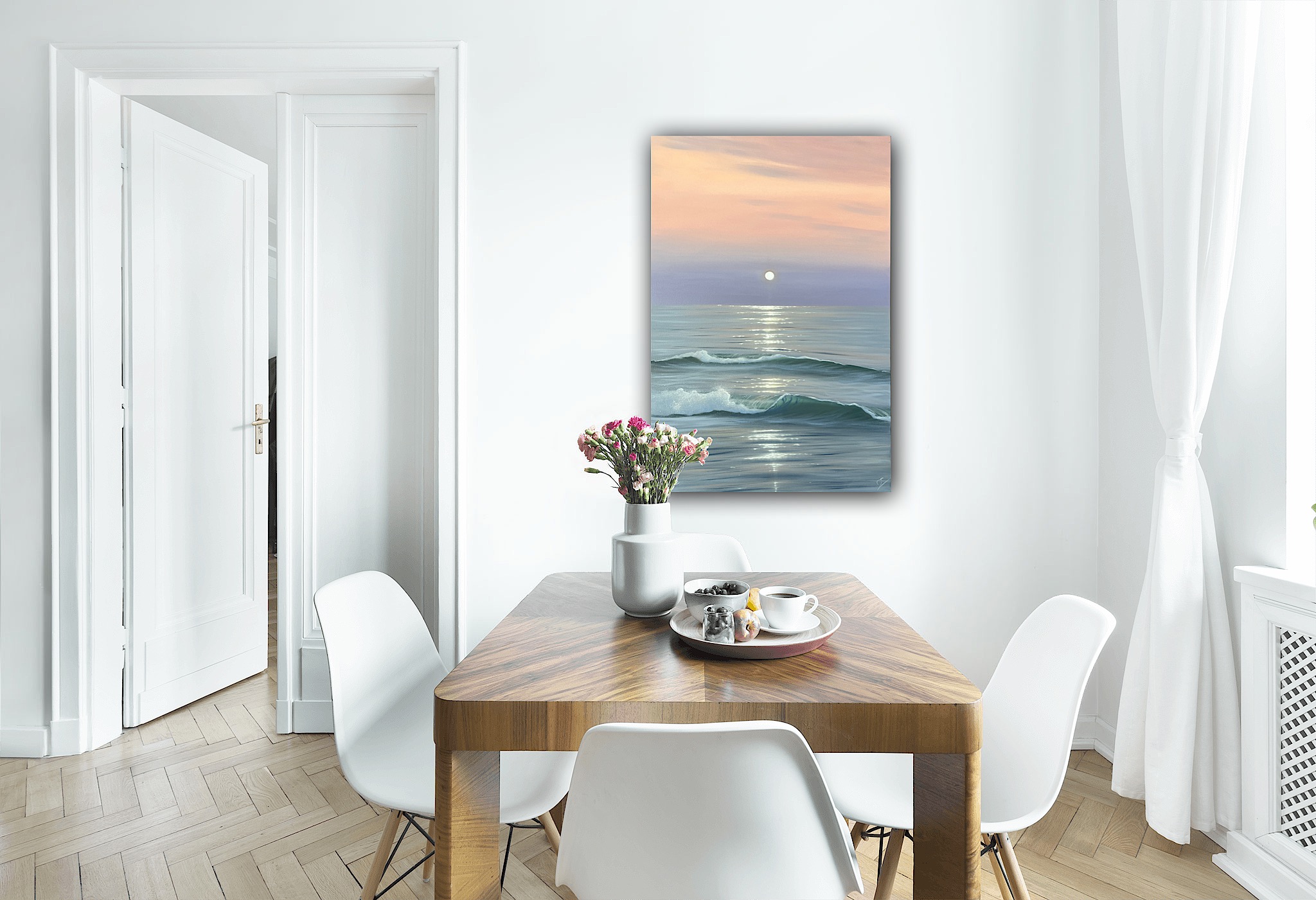 Evening Glow - Original Florida Gulf Coast Sunset Painting 24x36