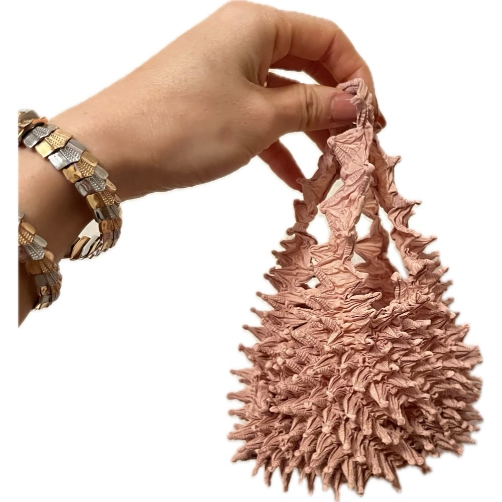 Spiky Shibori Handbag | 500 years of Japanese Tie Dye Technique