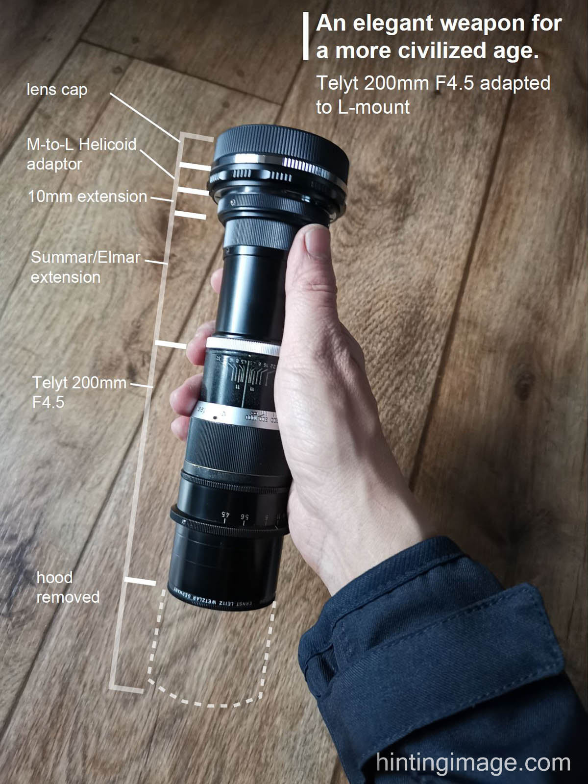 Telyt 200mm F4.5 – hinting image