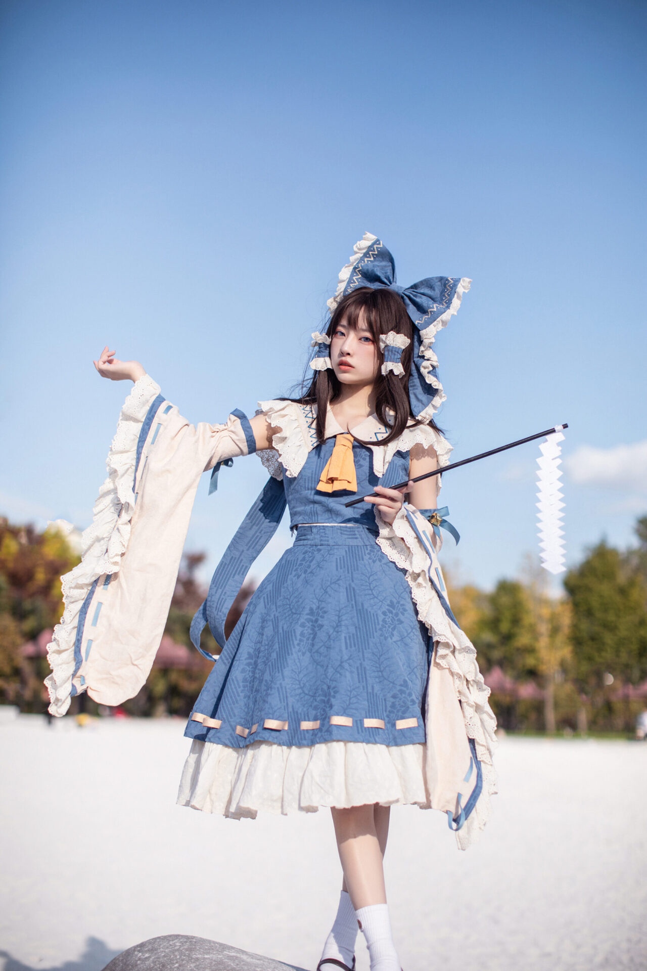 東方Project: 博麗霊夢 コスプレ 青霊夢版 (森森仙) SailorStyle