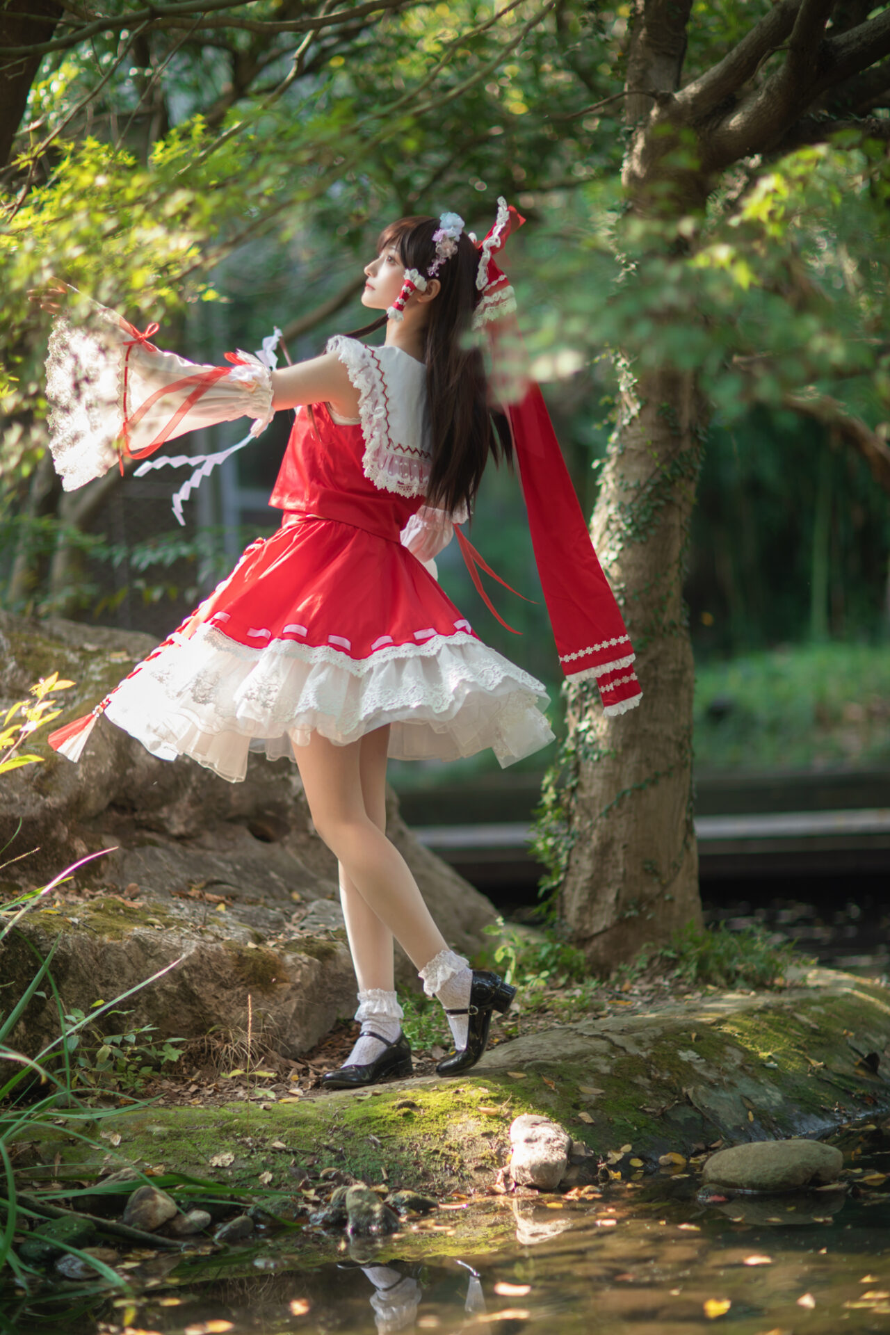 東方Project: 博麗霊夢 コスプレ 花灵梦 HANA (森森仙) SailorStyle