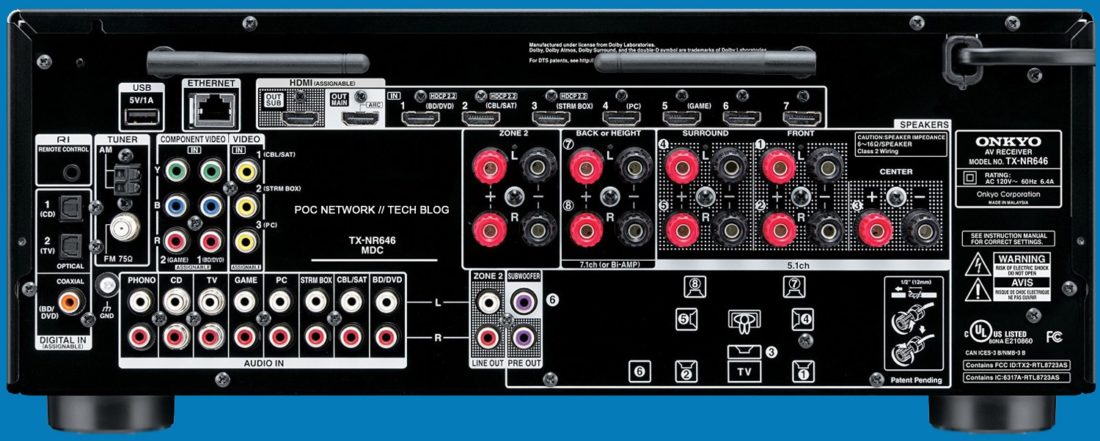Review: Onkyo TX-NR646 7.2 Channel Receiver with DTS:X and Dolby