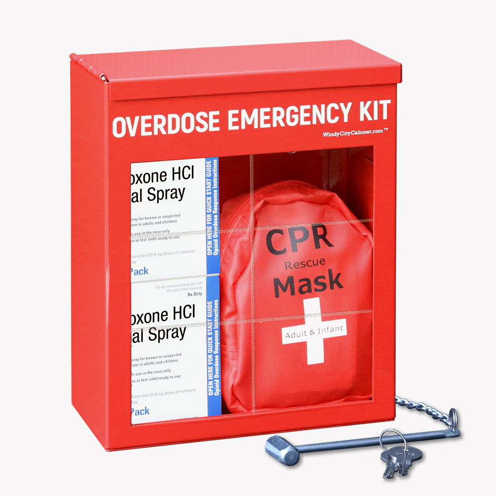 Overdose Emergency Kit Cabinet Locking v2 – Windy City Cabinet