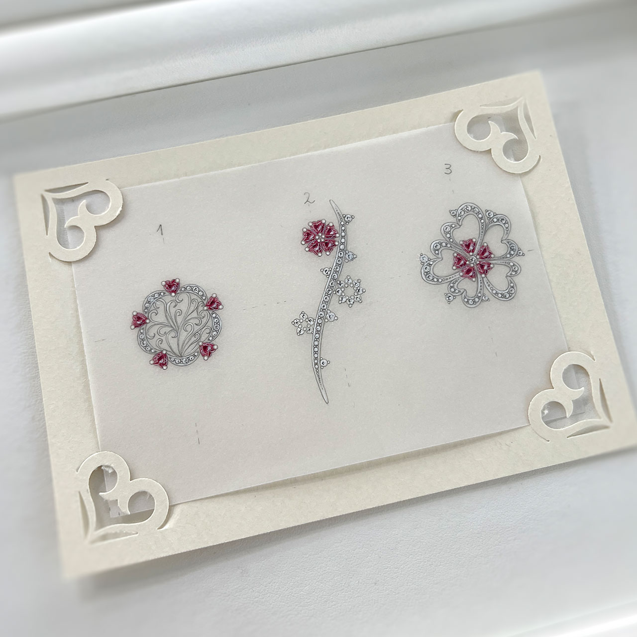 ハートカットルビーのブローチ | アトリエ・エヌツー ジュエリー日記