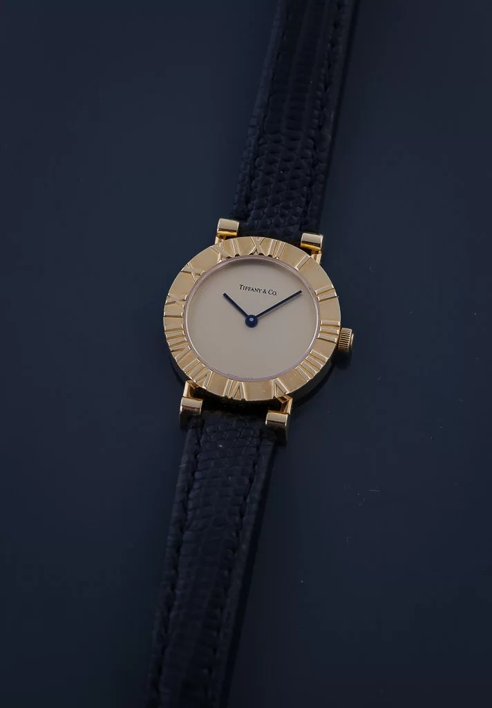 Tiffany & Co Atlas, Ref L0630, Ladies, 18K Yellow Gold, Champagne