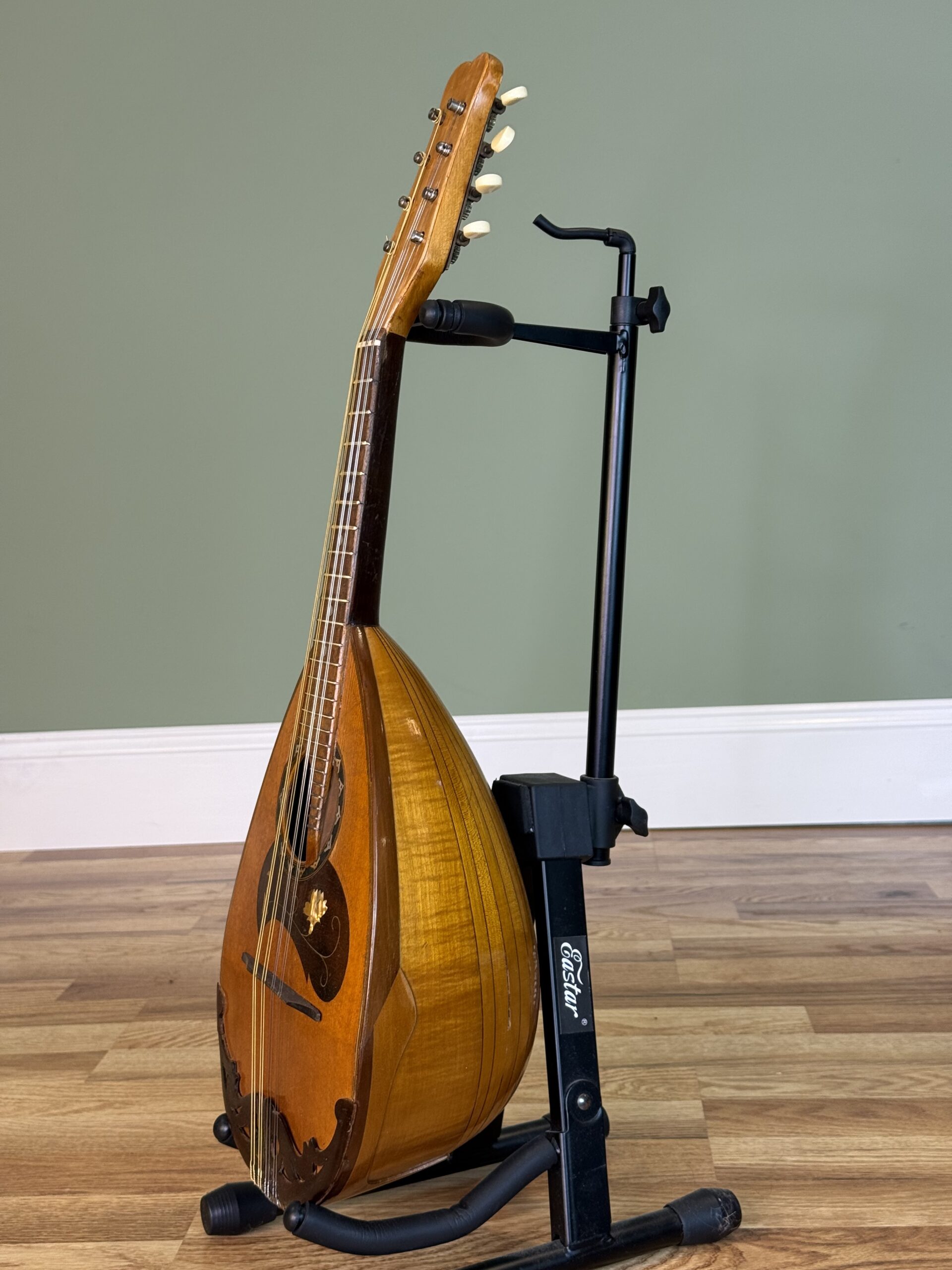 Vintage 1920s Kunishima Mandolin Made in Japan Inlaid Bowl Back