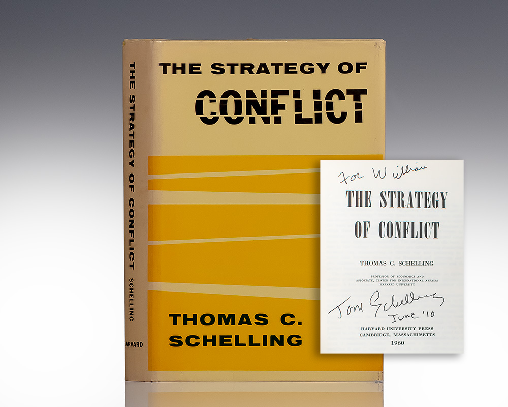 Strategy of Conflict Thomas Schelling First Edition Signed