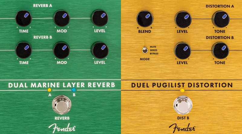 Fender's Duel Pugilist Distortion & Dual Marine Layer Reverb