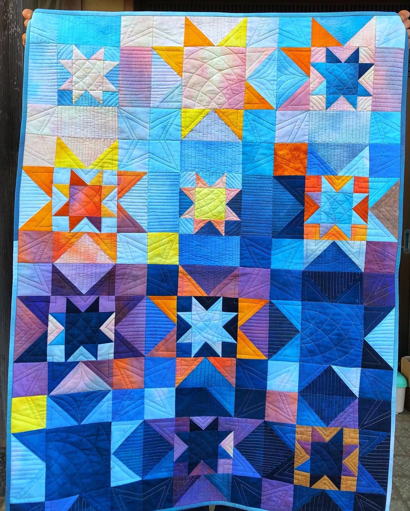 秋色ベビーキルト完成☆いつもの四角つなぎをバイアスで | Quilt Talk