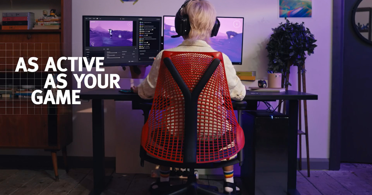 ハーマンミラーのゲーミングチェア！「セイルチェア」にゲーミング