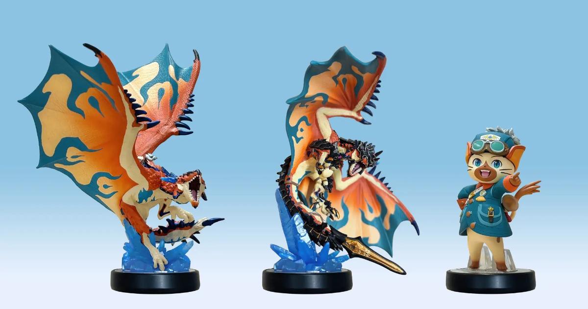 モンスターハンターストーリーズ3」amiibo3種の発売決定！レウスや