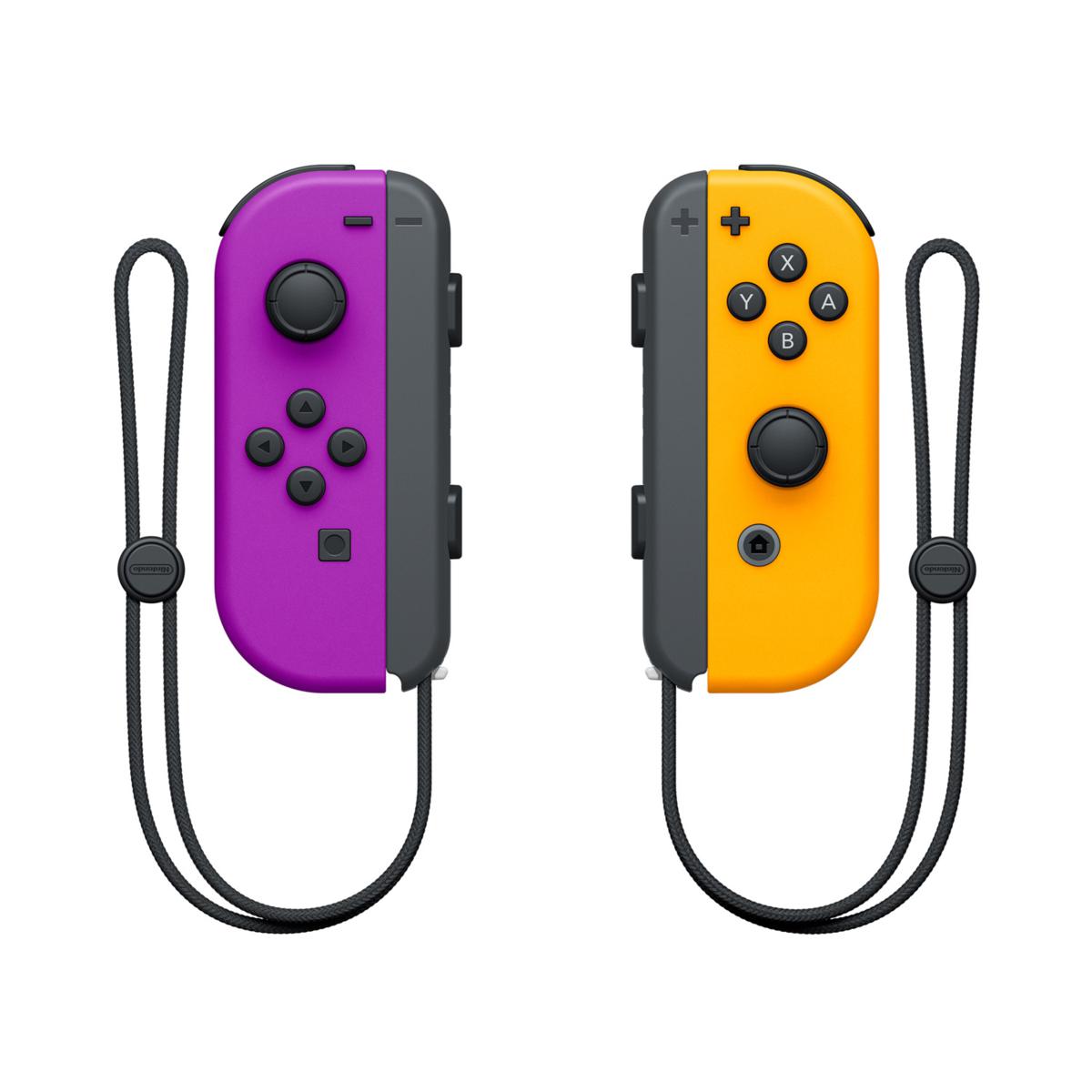 Nintendo Switch Joy-Con L/R - Neon Purple and Neon Orange | HSN